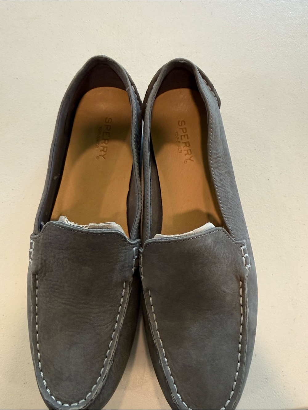 Sperry Women's Gray Suede Slip-On Loafers